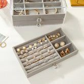 2-Layer Jewelry Organizer Box Storage Case
